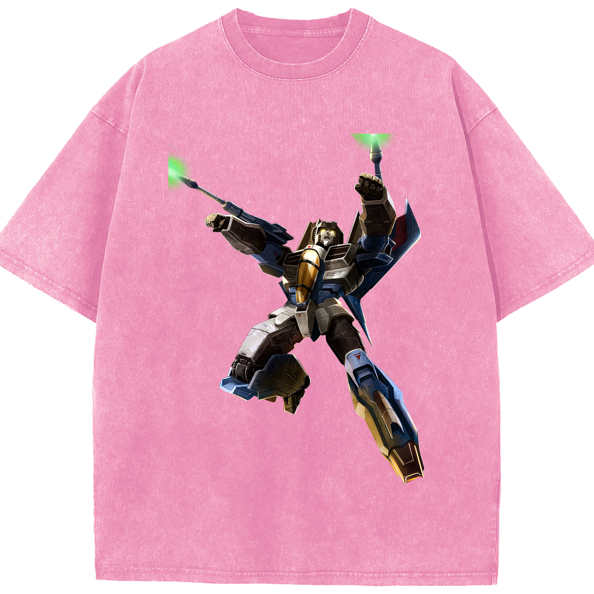 （画像用）  綿100% ヴィンテージ風 半袖Tシャツ（フロントプリント）